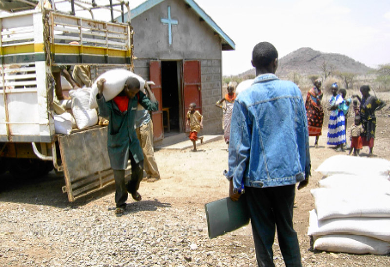 Ein Bild aus 2011: Anlieferung von Lebensmitteln in Karare
