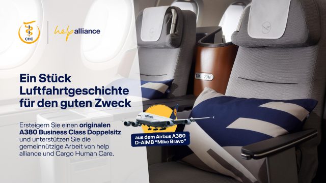A380 Sitz Charity Auktion